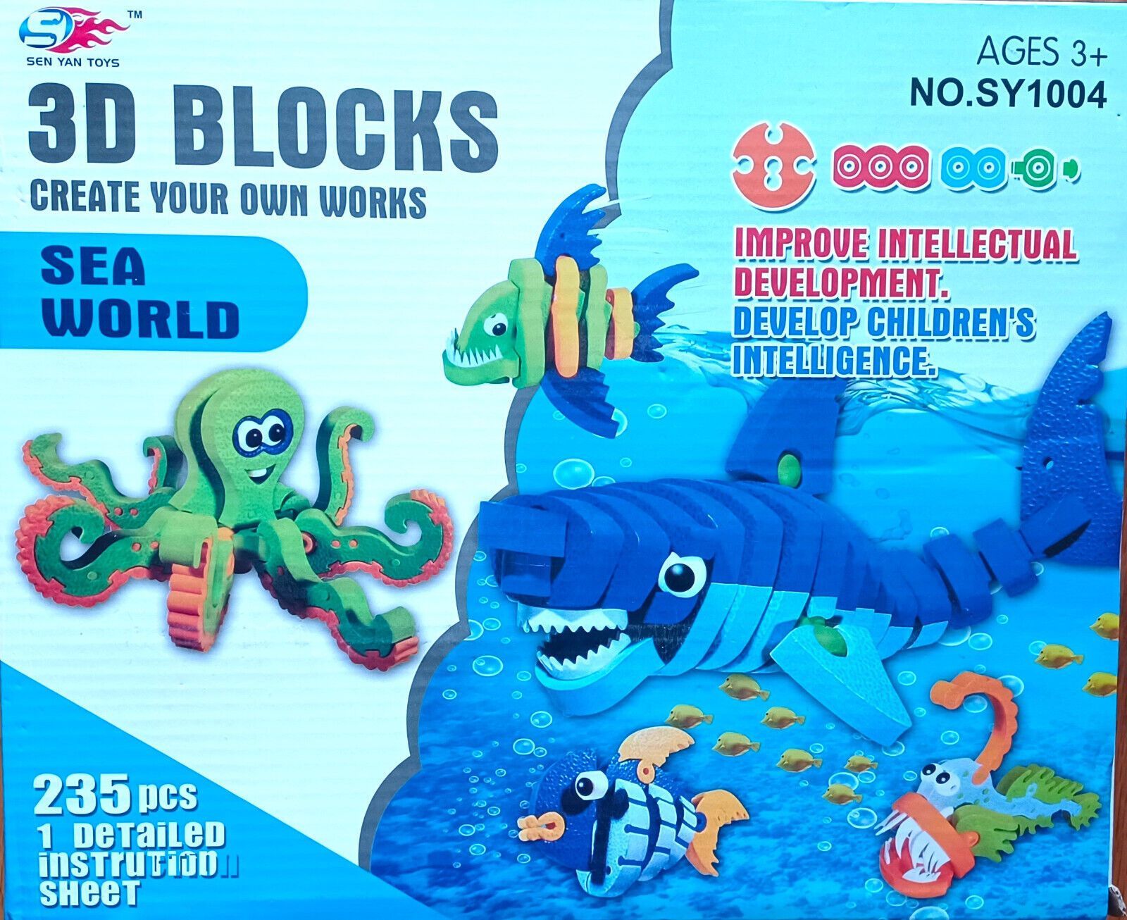 Sen Yan Toys 3D Blocks Sea World for Ages 3+