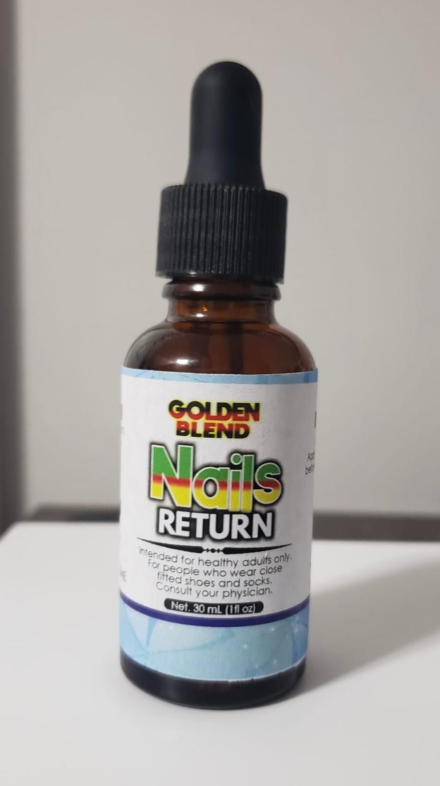 Amber bottle of 