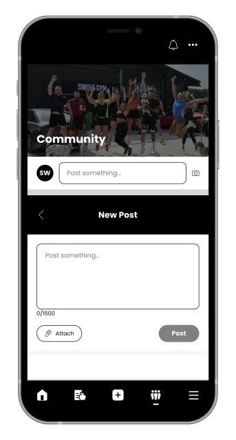 Black smartphone mockup with placeholder text “APP IMAGES TO GO HERE” on the screen