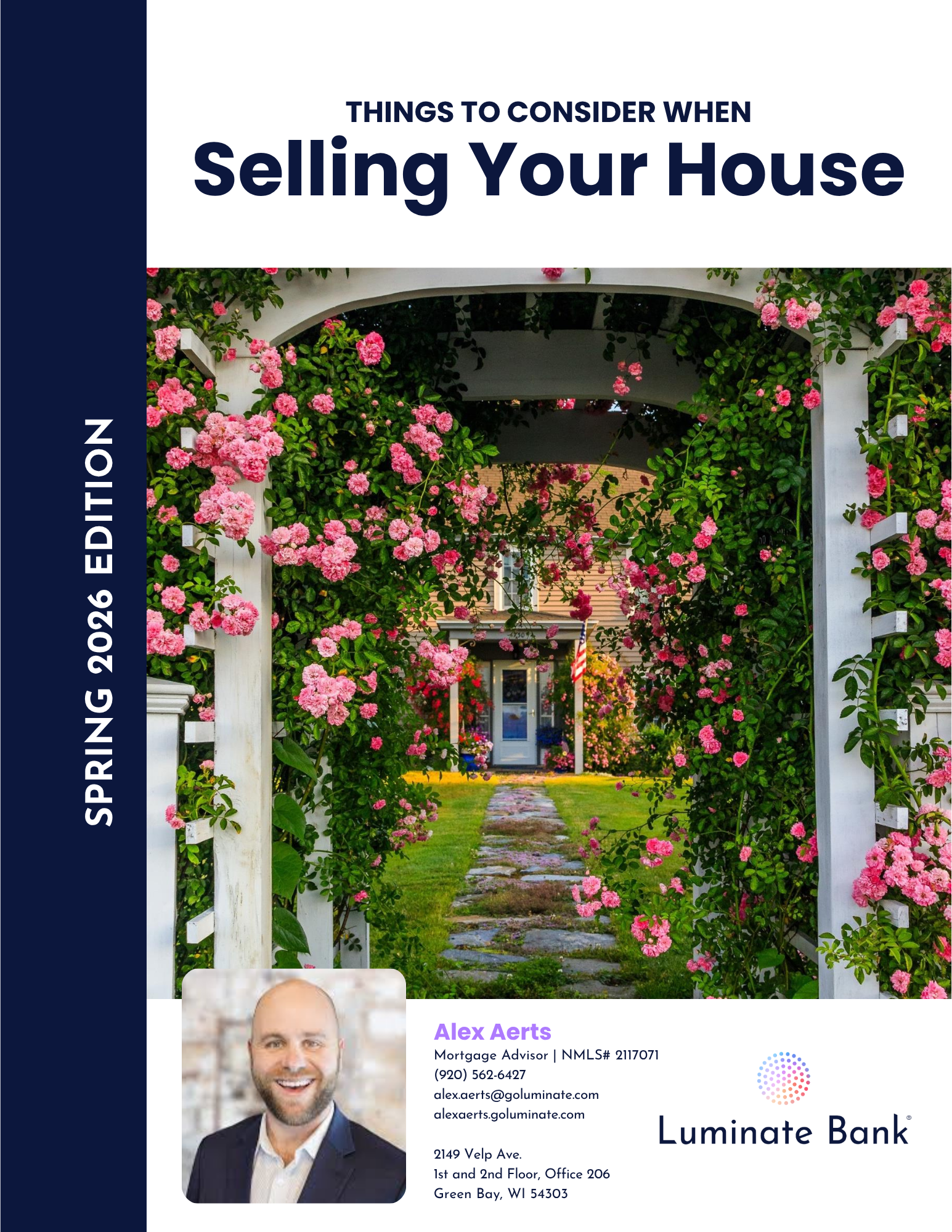 A man is on the cover of a magazine about selling a home.
