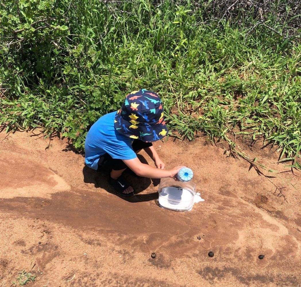 Kids on safari