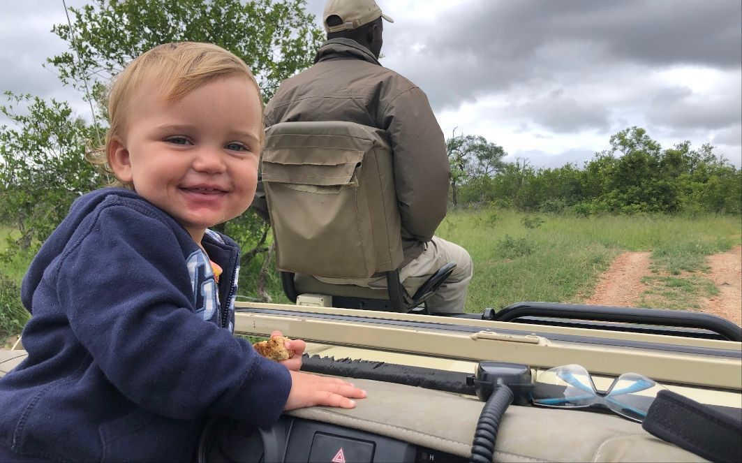 Kids on safari