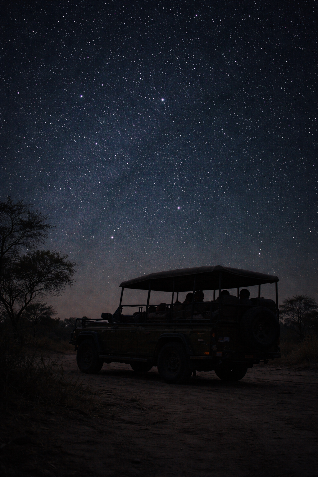 Stargazing on game drive