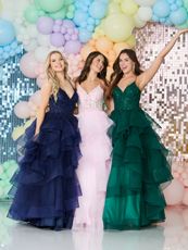 blue dress green dress