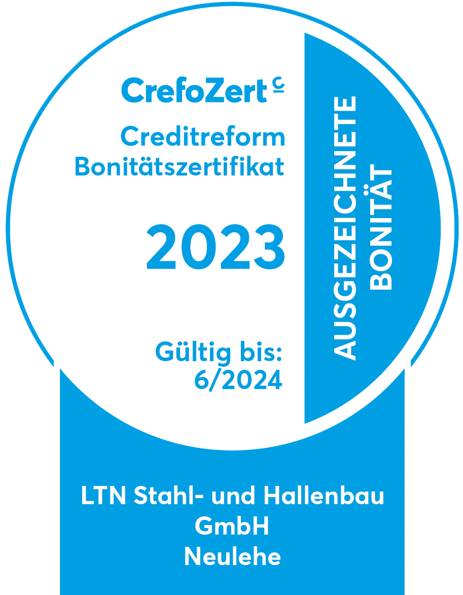 Ein blauer Kreis mit der Jahreszahl 2023