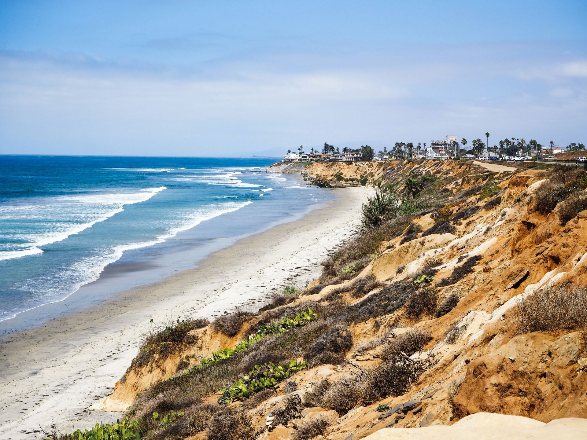 Local appliance repair services in Carlsbad, CA by Blue Fox Appliance Repair, featuring the cliffs and pacific ocean