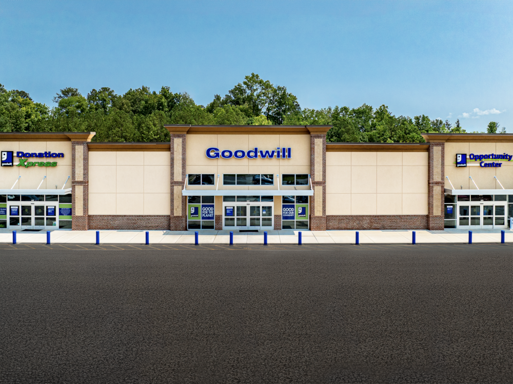 Exterior view of a Goodwill store