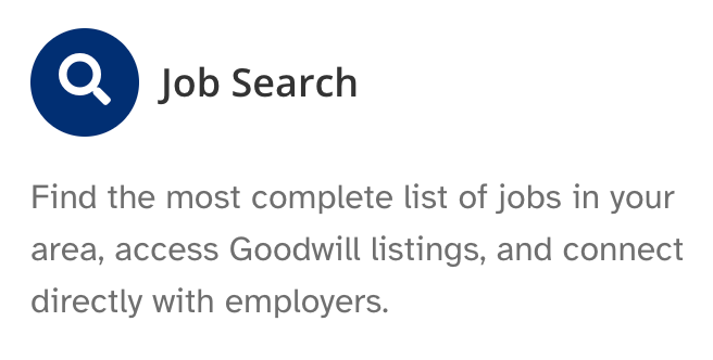 A job search page that says find the most complete list of jobs in your area 