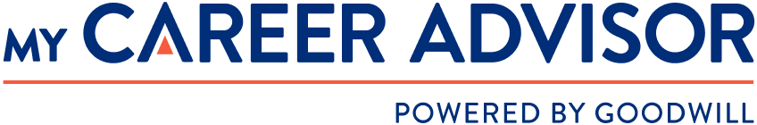 The logo for my career advisor powered by goodwill