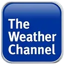 The weather channel logo is a blue square button on a white background.