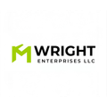 Green and black Wright Enterprises LLC logo with stylized