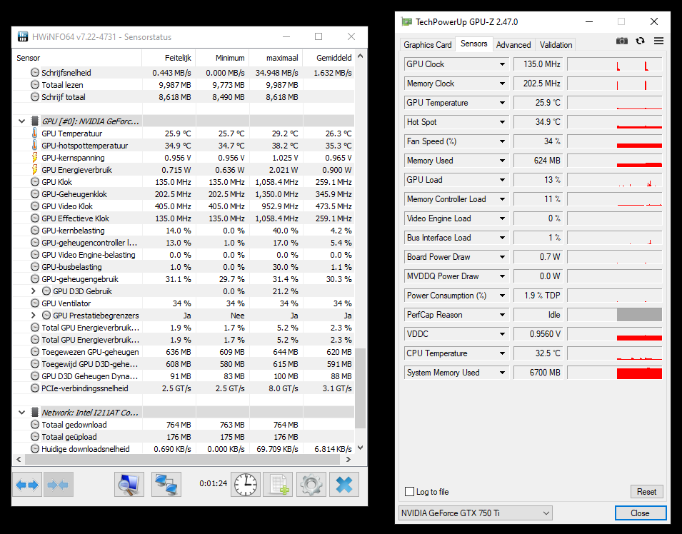 GPU-Z en HWiNFO