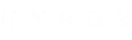 HYROX logo in white