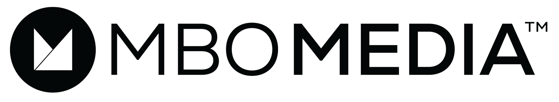 The MBOMEDIA logo, featuring a circular icon with a white M-like geometric shape beside black text on a white background.