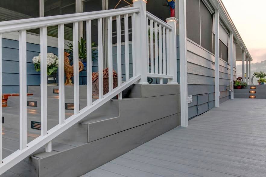Image of example of Timber Tech Railing installed in a Northern California home