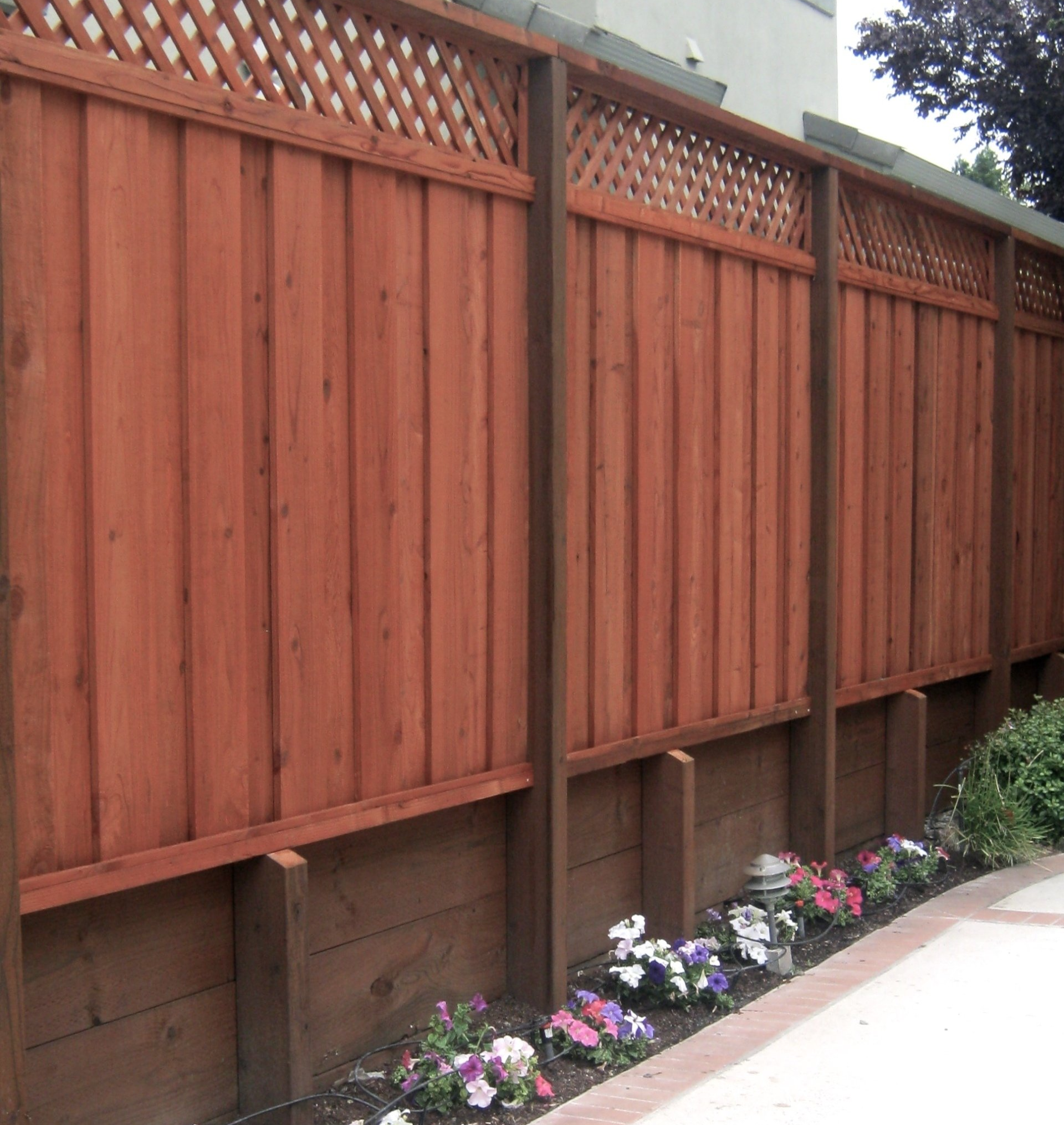 redwood fencing