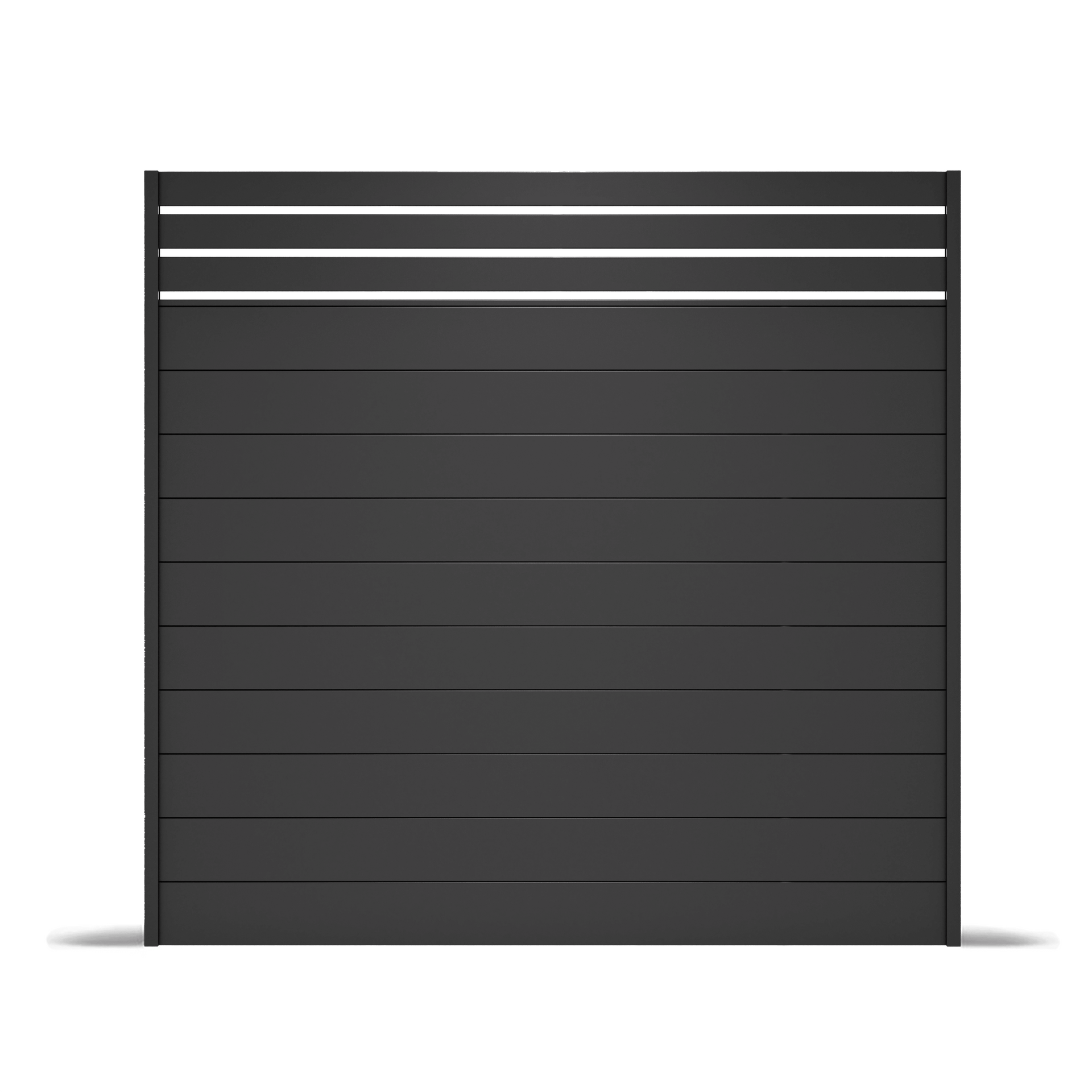 Example of Sleekfence privacy hybrid fencing