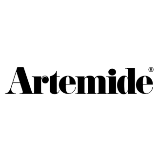 Logo Artemide in testo nero, carattere sans-serif, su sfondo bianco.