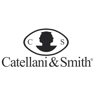 Logo Catellani & Smith: ovale con due sagome contrapposte, 