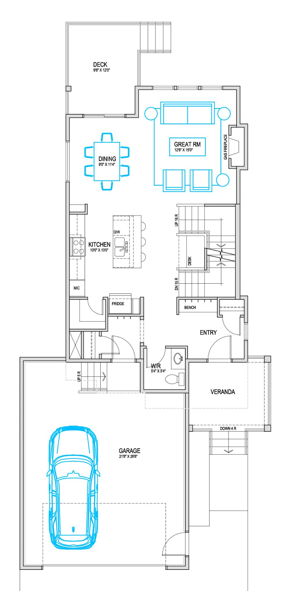 Caleigh Main Floor Plan