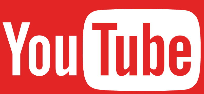 YouTube logo: white 