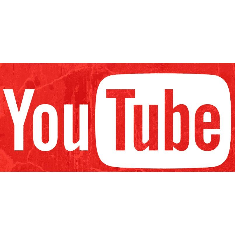 YouTube logo: White 