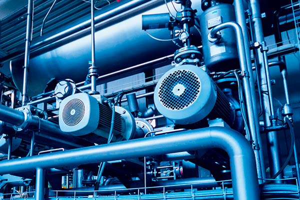 tubi e sistemi di aerazione di un impianto industriale