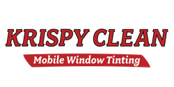 A logo for krispy clean mobile window tinting