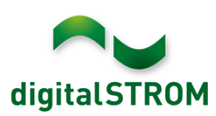 Logotipo verde con dos formas curvas encima de la palabra