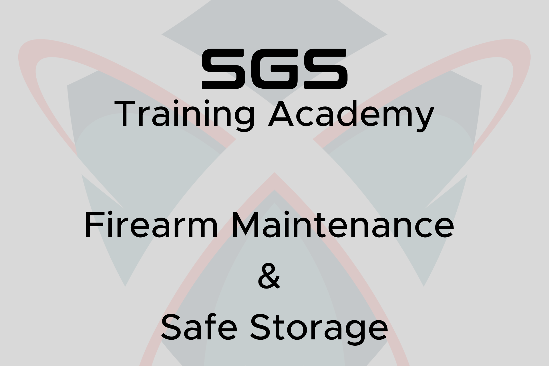 Firearm Maintenance and Safe Storage