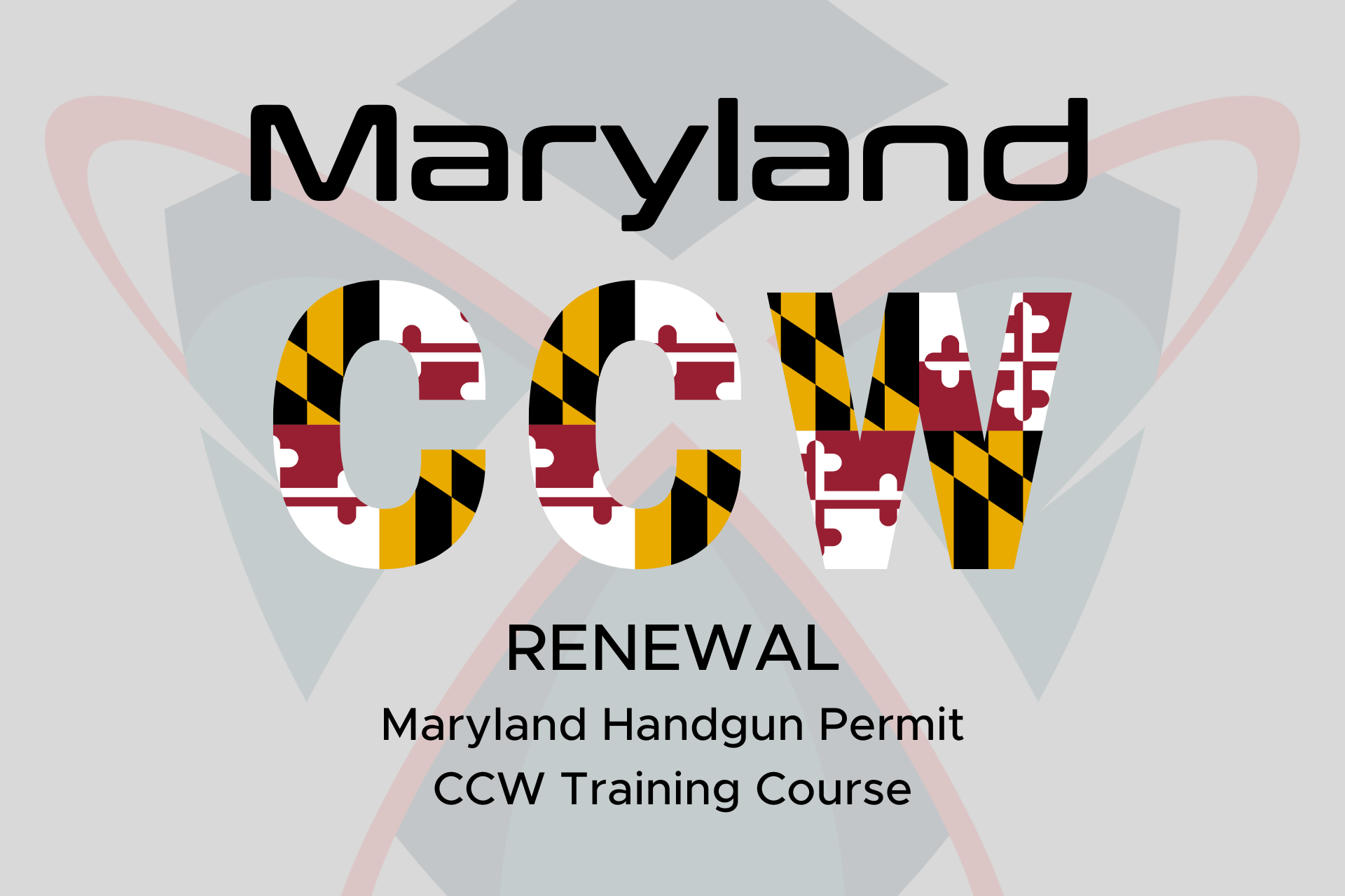 Maryland Handgun Permit CCW RENEWAL Training Course