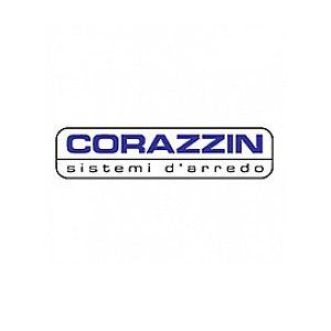 Logo per i sistemi di arredamento Corazzin, con testo blu scuro su sfondo bianco.