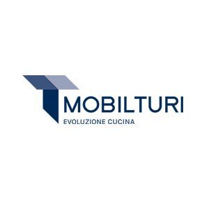 Logo per Mobilturi, un'azienda di progettazione di cucine, con una 