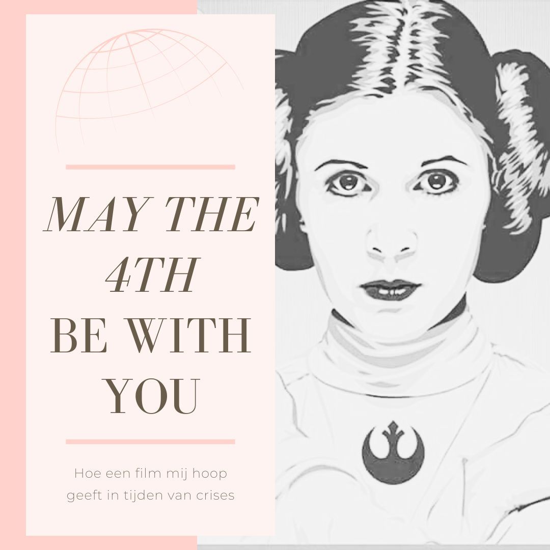 Prinses Leia met de tekst 