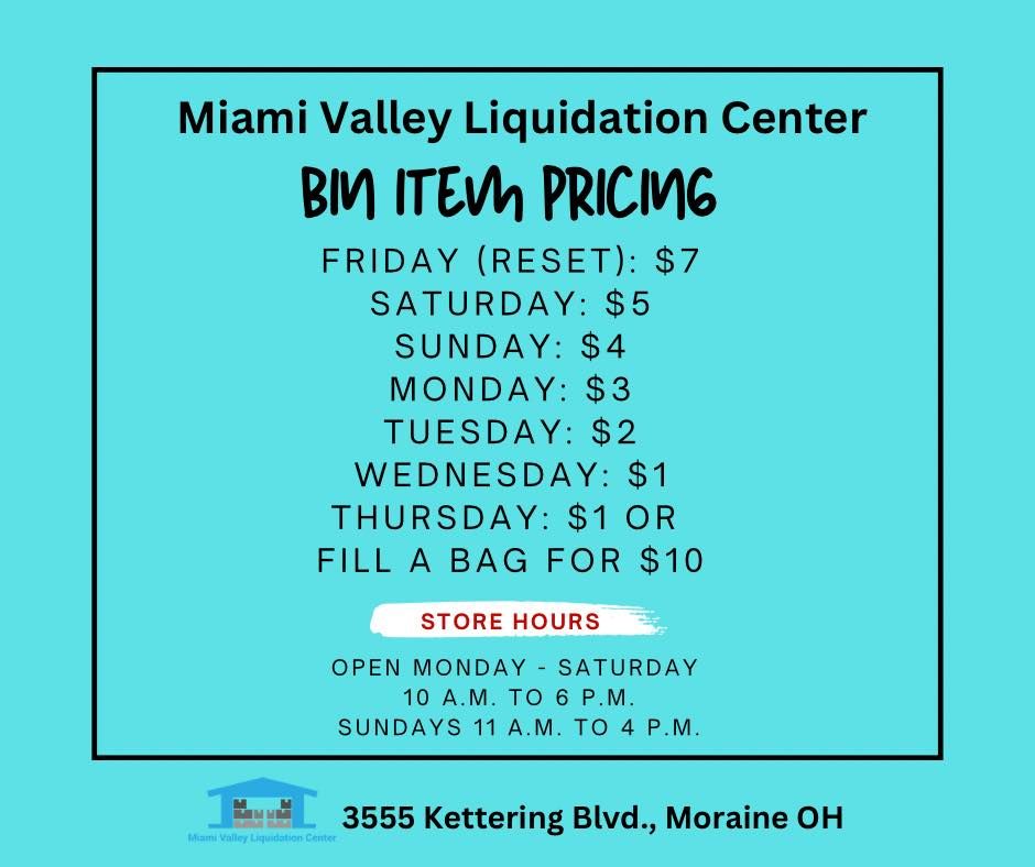 Liquidation Sales in Mason, OH Miami Valley Liquidation Center