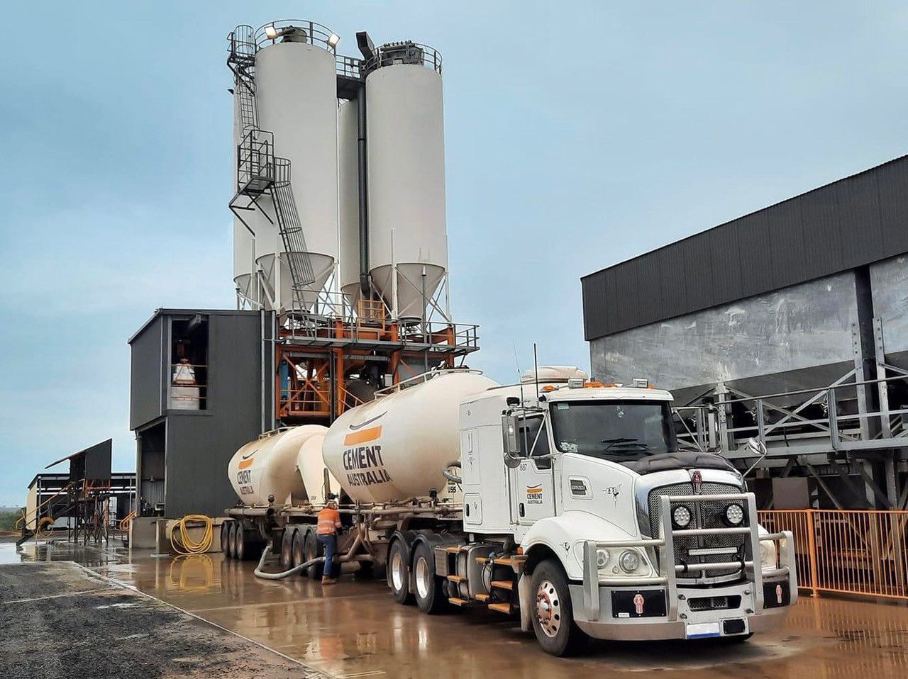 Cement Truck — Quarries in Moranbah, QLD