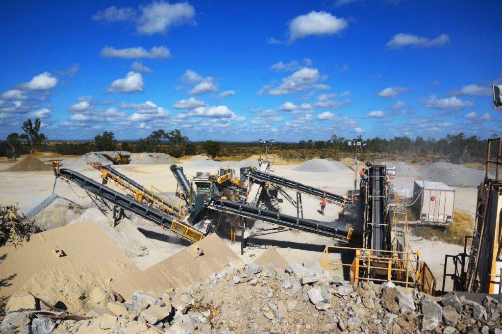 Machinery Working At Quarry — Quarry Products In Moranbah, QLD