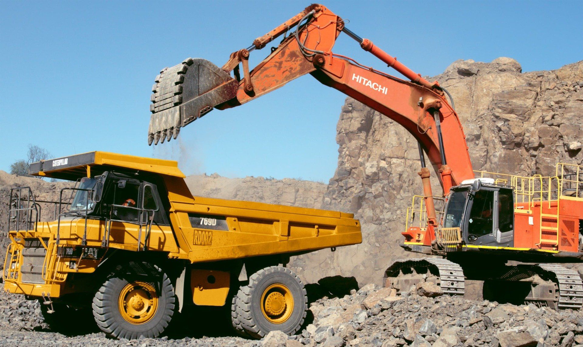 Machine With A Truck  — Quarry Products In Moranbah, QLD