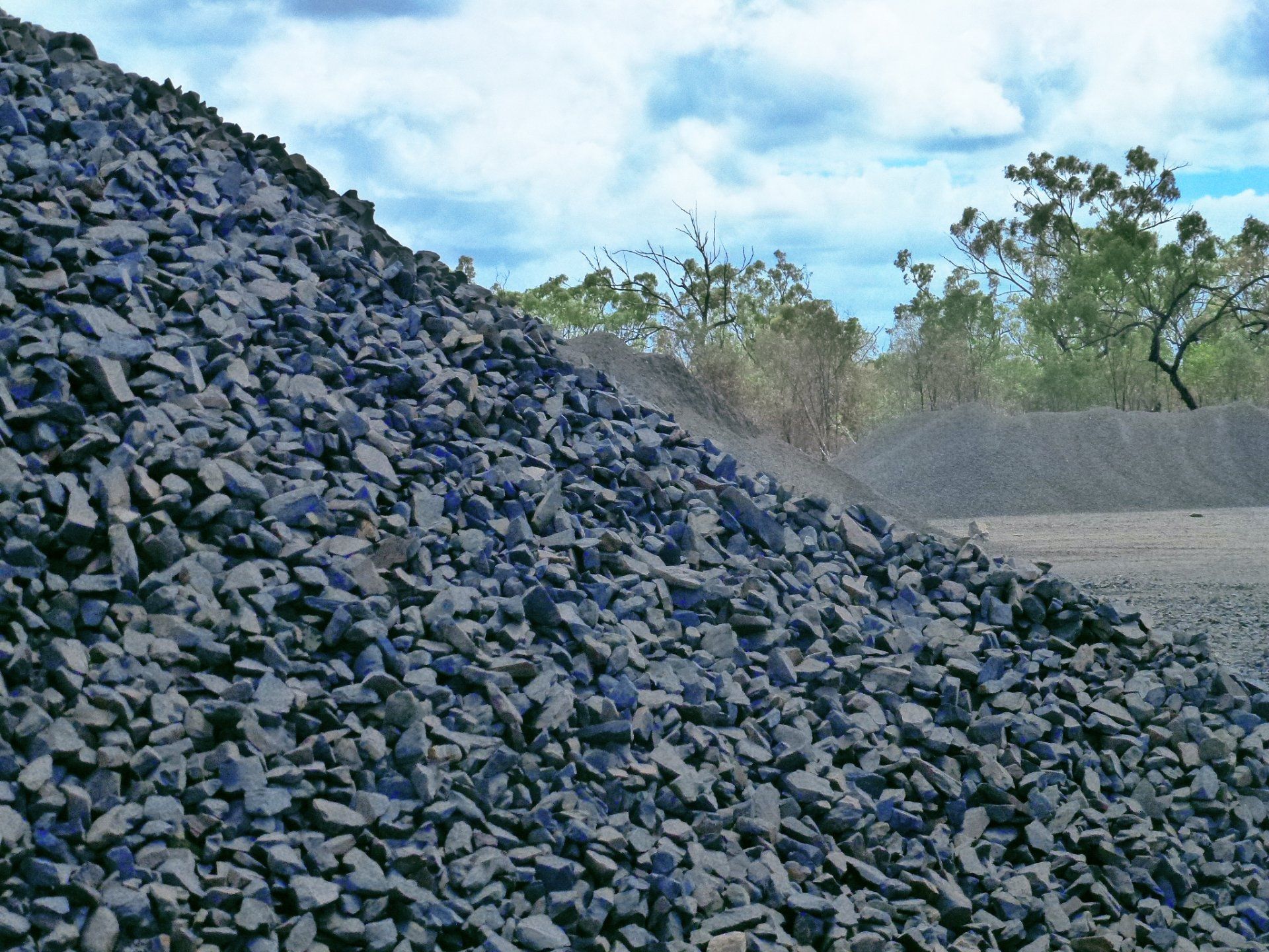 Rock Pile At Quarry — Quarry Products In Moranbah, QLD