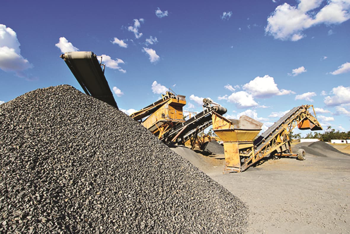 Machinery Working At Quarry — Quarry Products In Moranbah, QLD