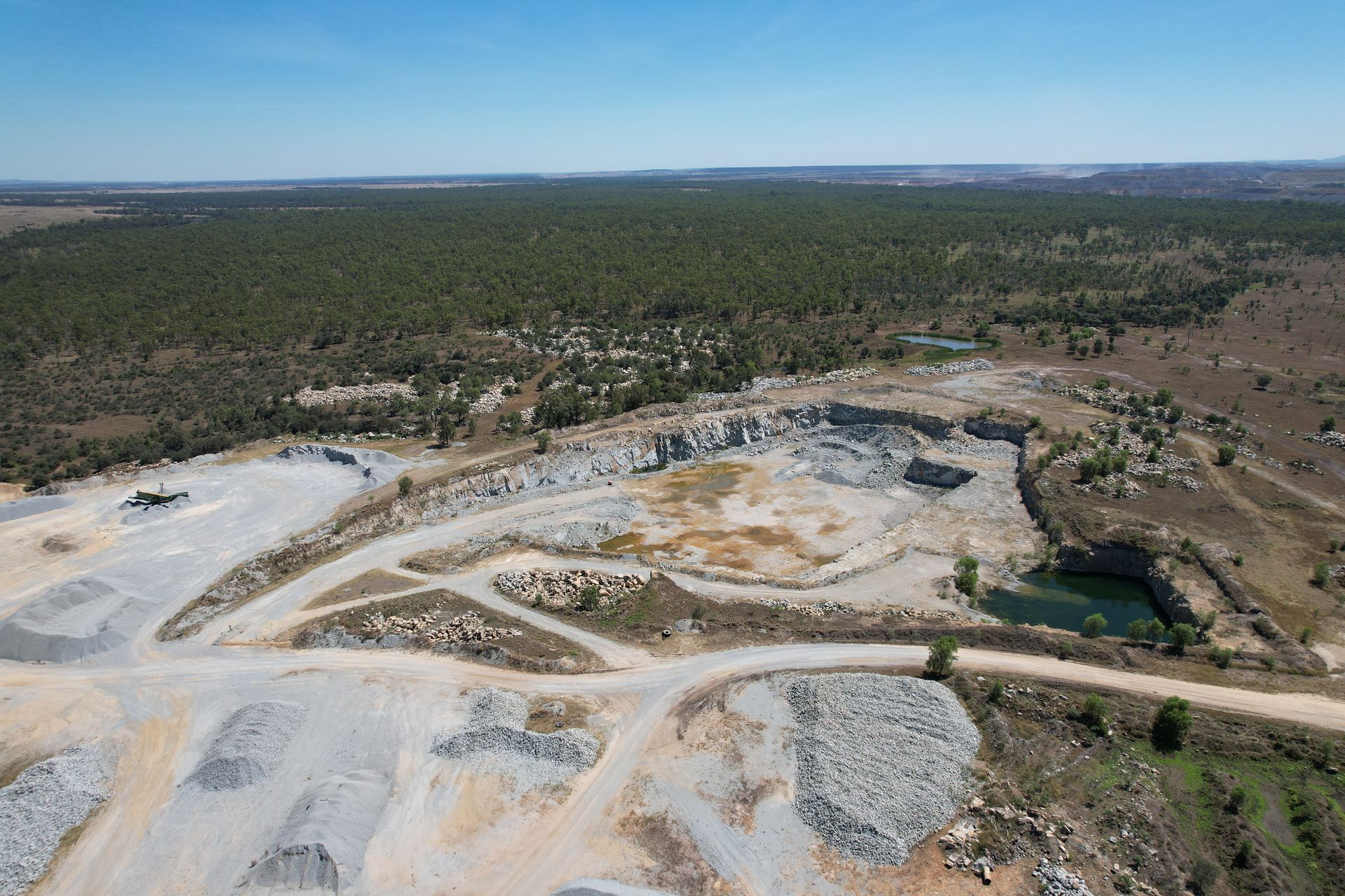 Birdseye View Of Quarry — Quarry Products In Moranbah, QLD