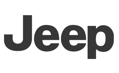 Logotipo da Jeep em negrito preto sobre fundo branco