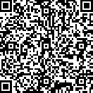 A square QR code featuring a black and white geometric pattern on a white background.