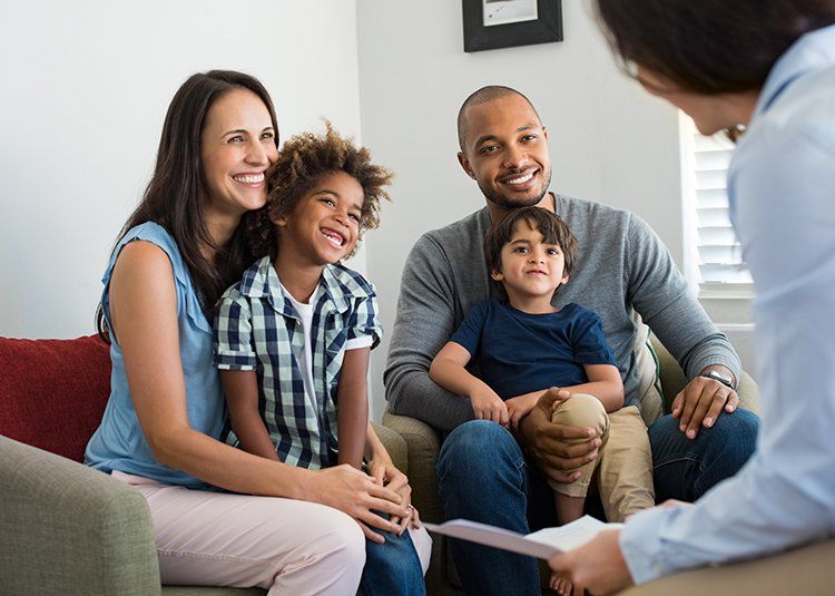 Family Talking to Attorney — Corpus Christi, TX — Melody Cooper Law Family Talking to Attorney — Corpus Christi, TX — Melody Cooper Law