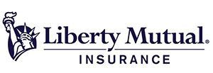 Liberty Mutual logo with Statue of Liberty and company name.