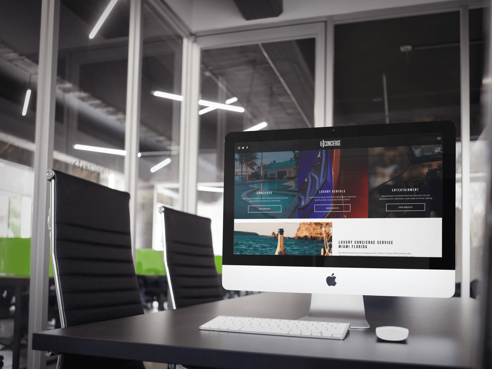 6 Figure Concierge Home page design
