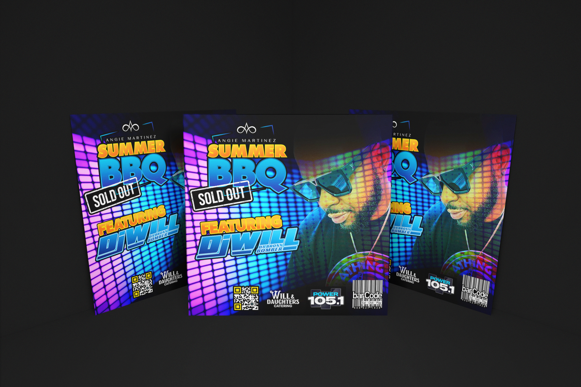 Angies Summer BBQ Event design forr DJ Will