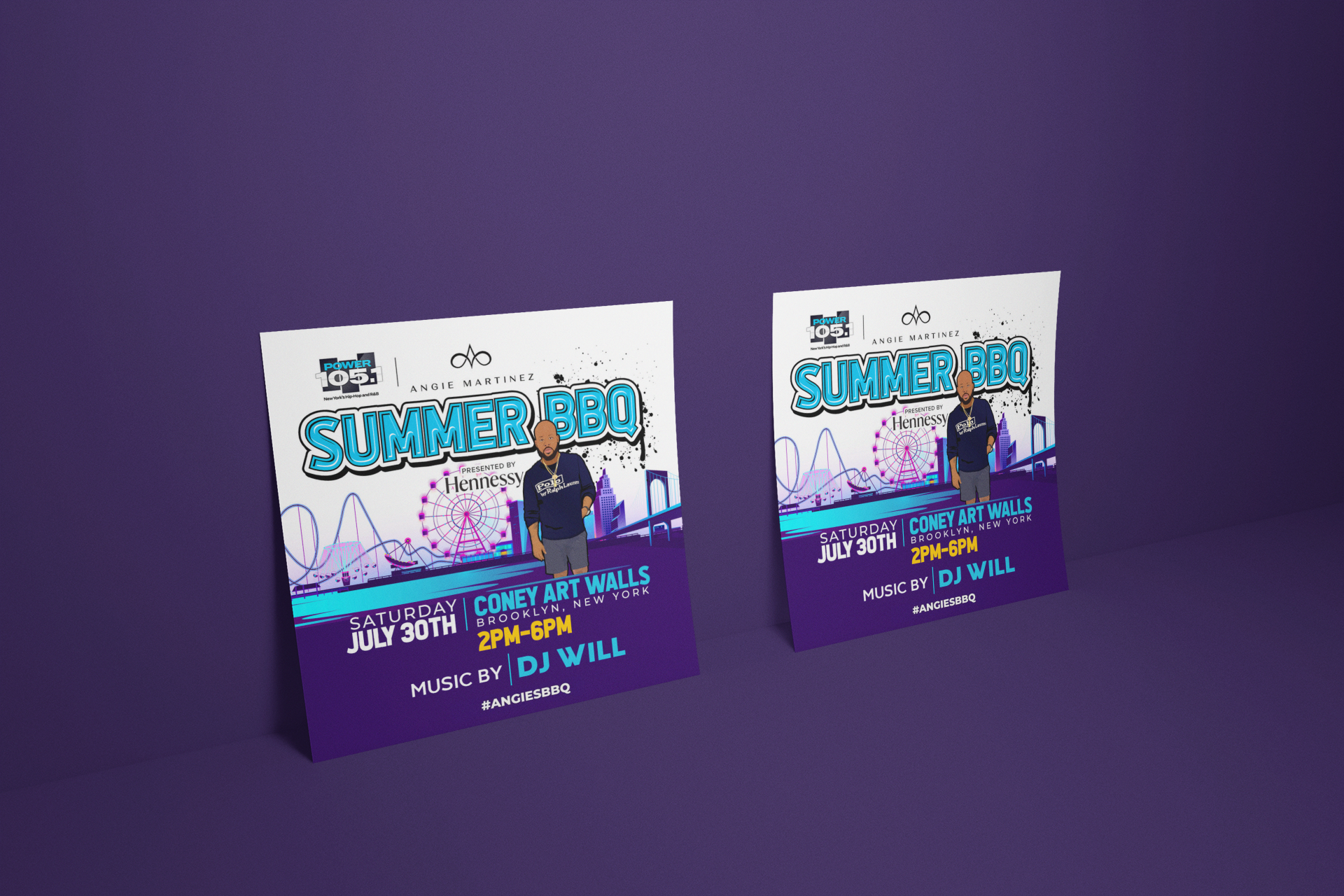 Angie Summer BBQ Flyer Design