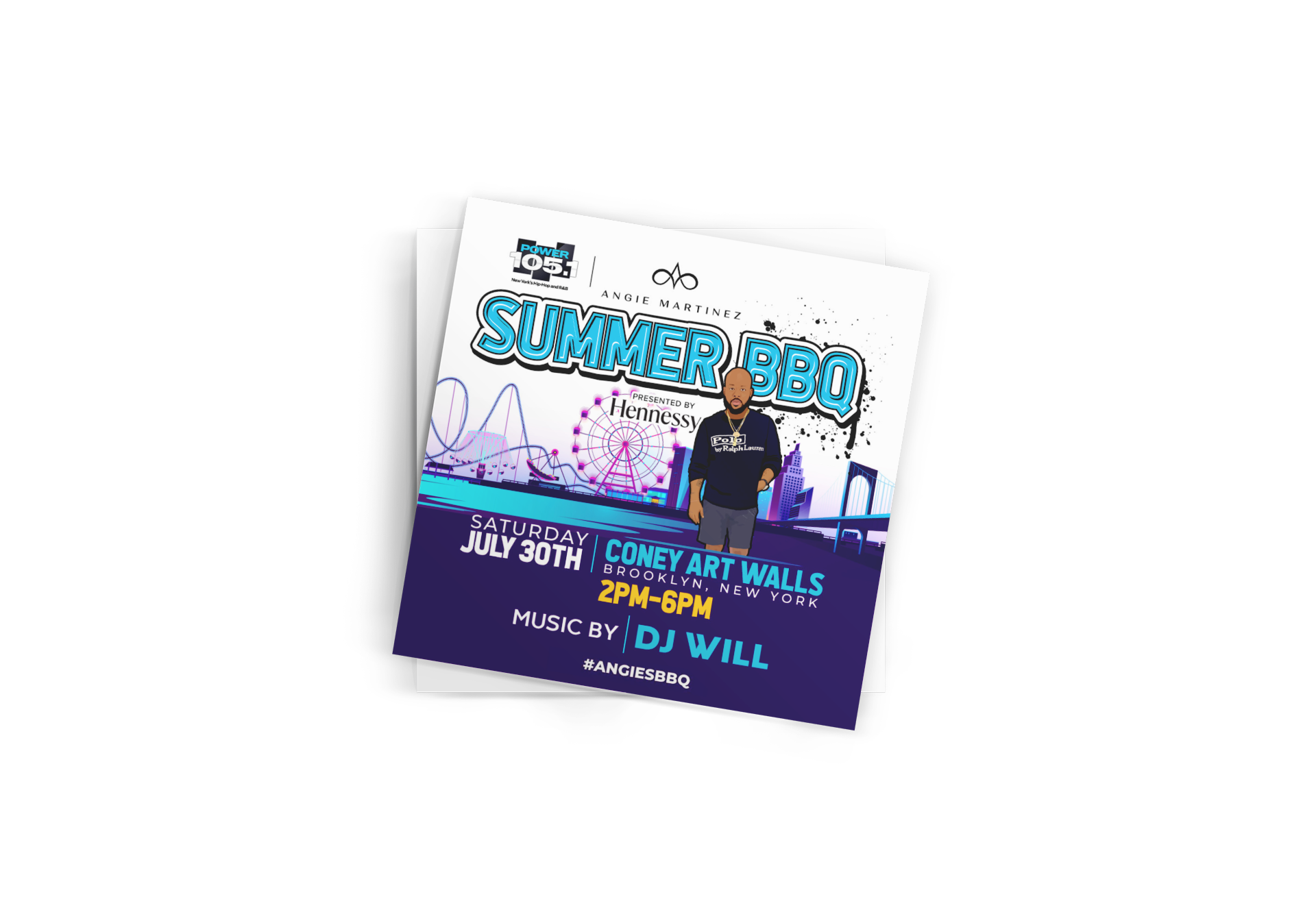 Angie Summer BBQ Flyer Design