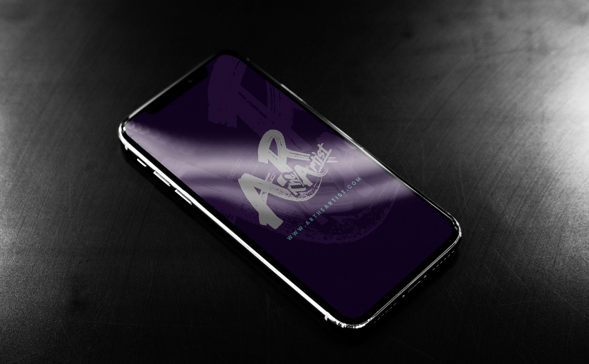 A.R The Artist Logo on Mobile